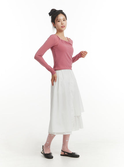 shirred-neck-long-sleeve-top-om405