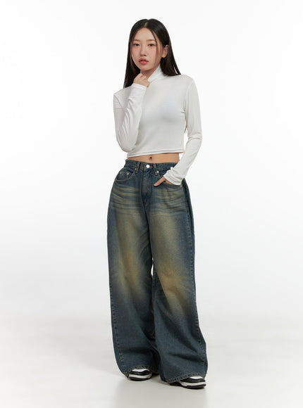 kylie-pintuck-washed-denim-baggy-jeans-cn412