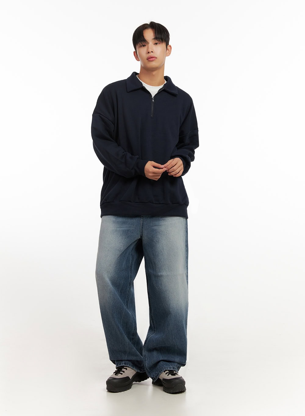 mens-collared-half-zip-crewneck-id406