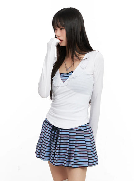 ruffled-v-neck-chiffon-top-cn520