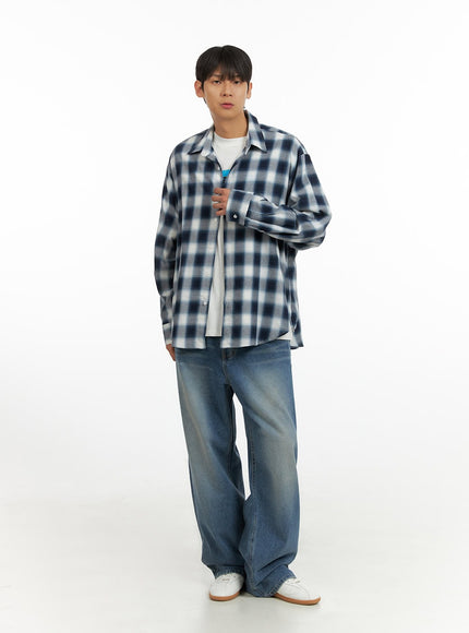 mens-solid-plaid-shirt-iu419