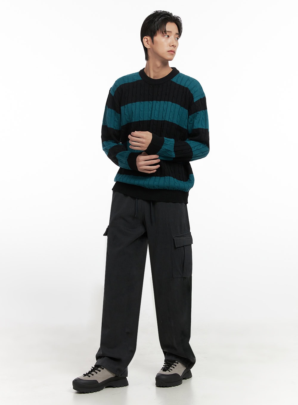 mens-stripe-cable-knit-sweater-id413