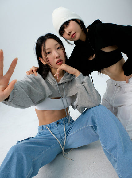 連帽衫波萊羅聳肩 F6 