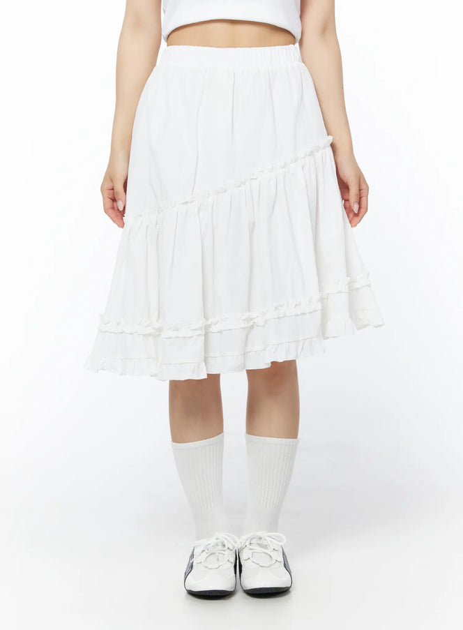 asymmetric-frill-trim-midi-skirt-cd805