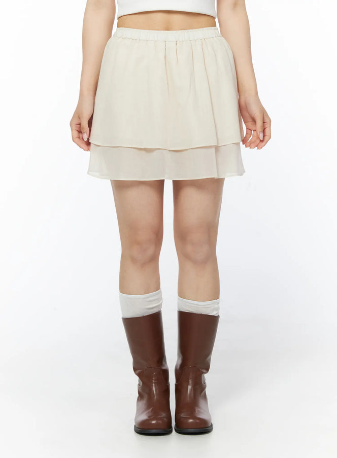 tiered-flare-mini-skirt-cy522