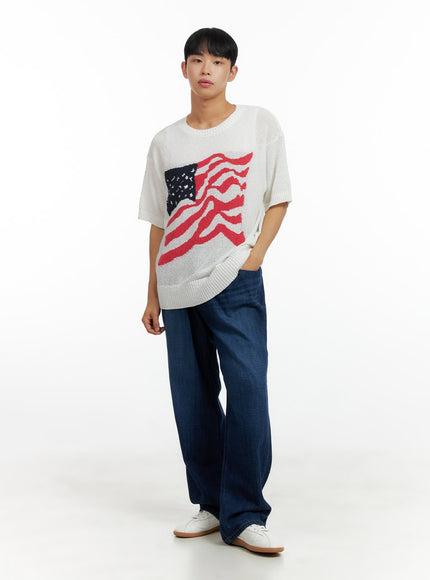 mens-usa-flag-knit-sweater-t-shirt-cl429