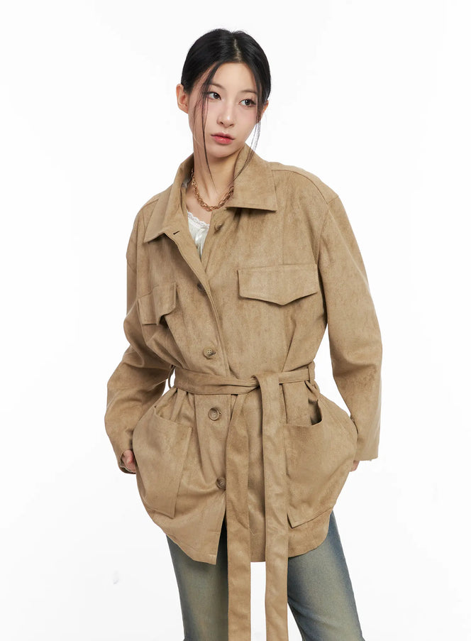 relaxed-suede-jacket-with-belt-cc1109