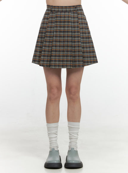 pleated-check-mini-skirt-os423