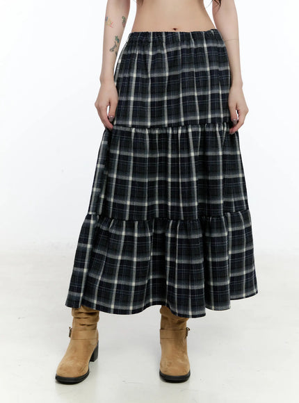 plaid-maxi-skirt-cn517