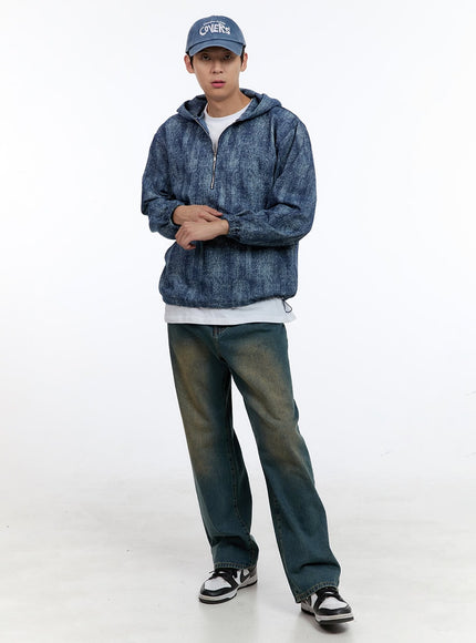 mens-half-zip-up-denim-hoodie-ig427