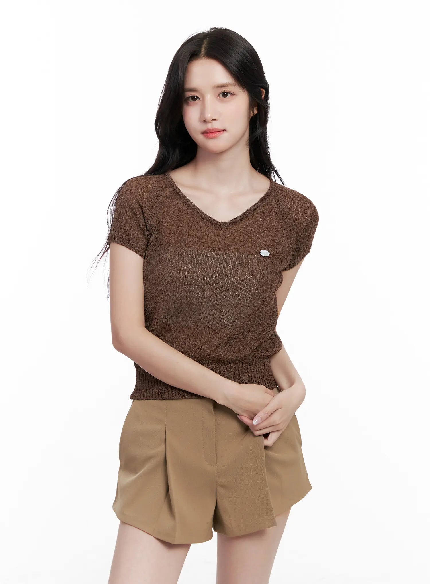 v-neck-knit-short-sleeve-top-cl515