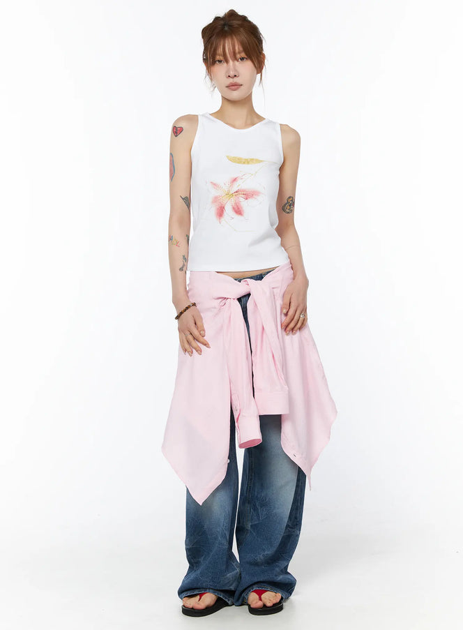 floral-print-sleeveless-top-cy527