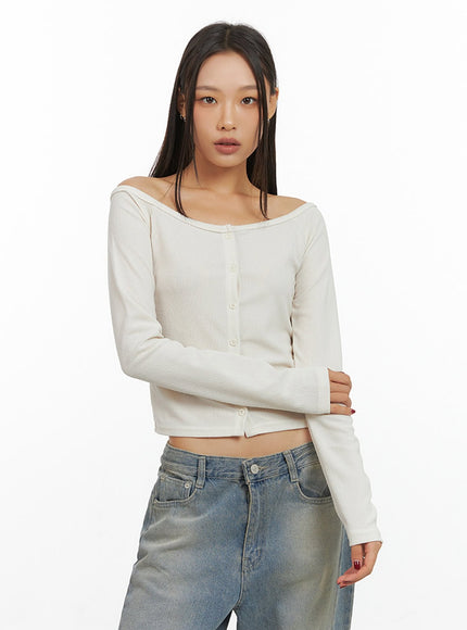 buttoned-off-shoulder-cotton-cardigan-is427