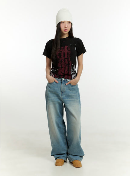 Loose Fit Baggy Jeans CU426