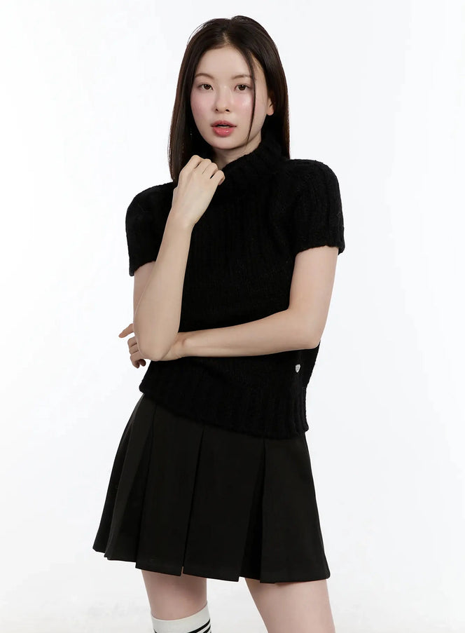 chic-turtleneck-short-sleeve-sweater-id526