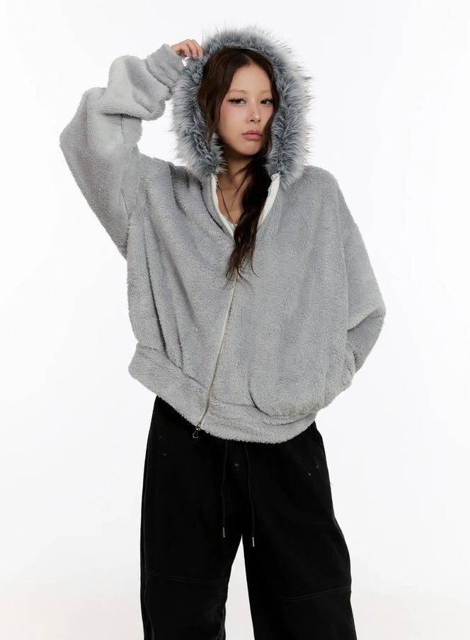 faux-fur-fleece-zip-up-hoodie-cn527