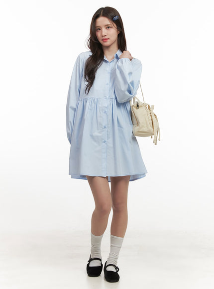 a-line-shirt-collar-dress-cj515