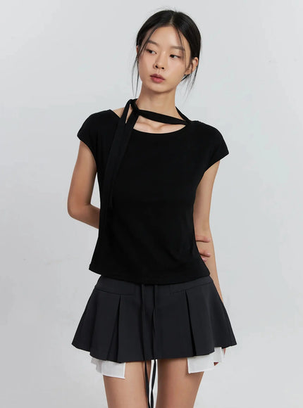 cap-sleeve-bow-tie-top-is516