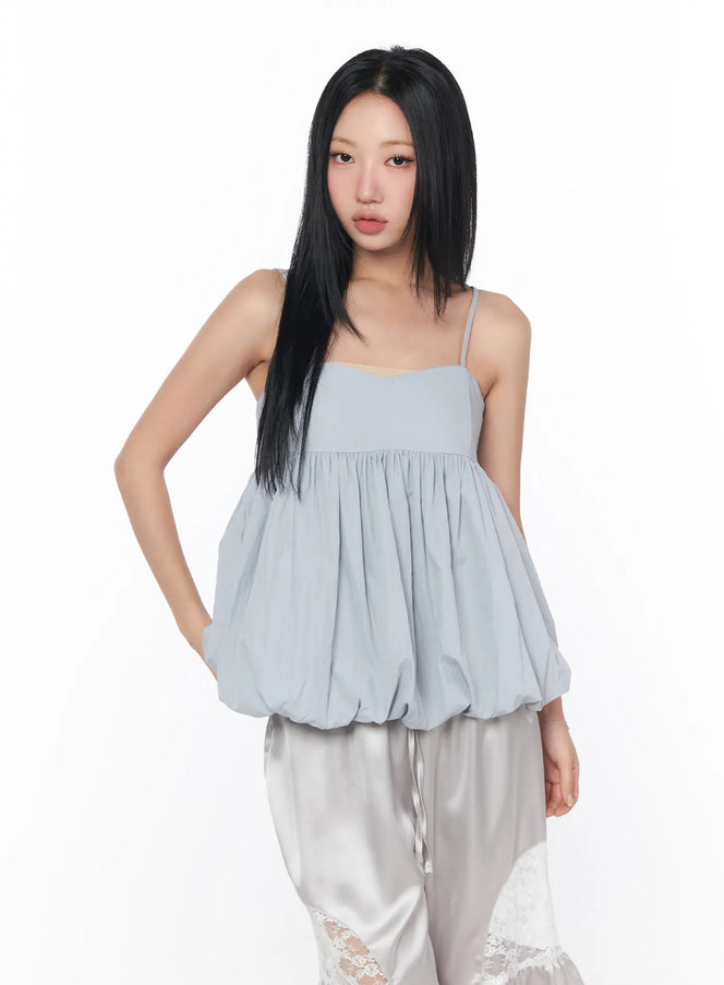 elegant-balloon-hem-sleeveless-top-cy512