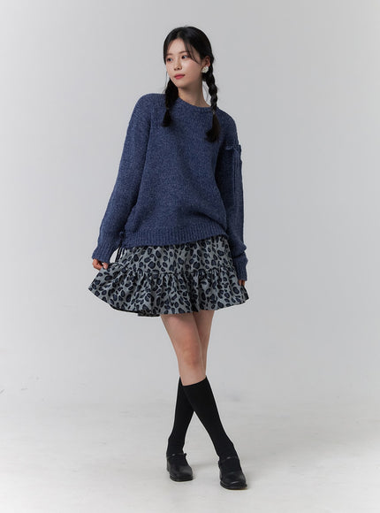 knit-round-neck-long-sleeve-sweater-oj417