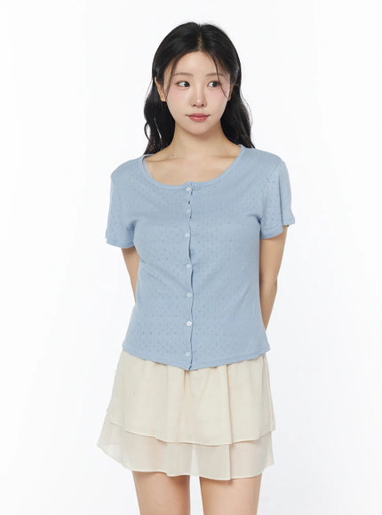 short-sleeve-pointelle-cardigan-cy522