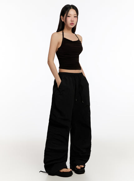 adjustable-wide-leg-nylon-pants-iu509