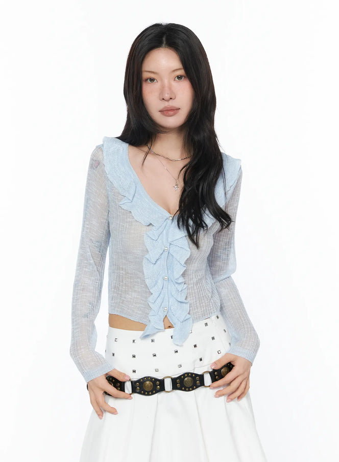 sheer-ruffle-faux-pearl-cardigan-ca527