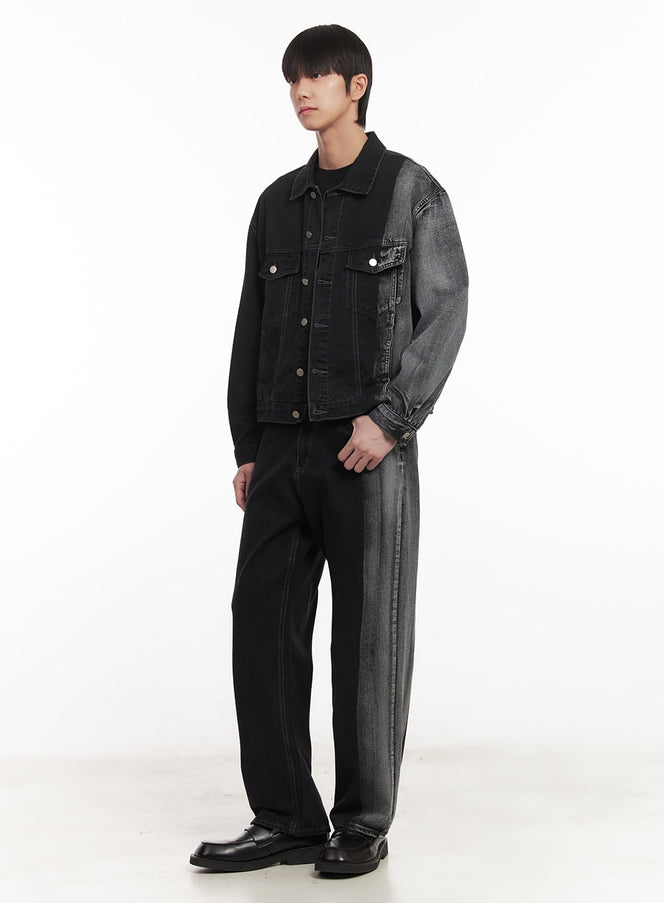 mens-buttoned-washed-denim-jacket-black-im519