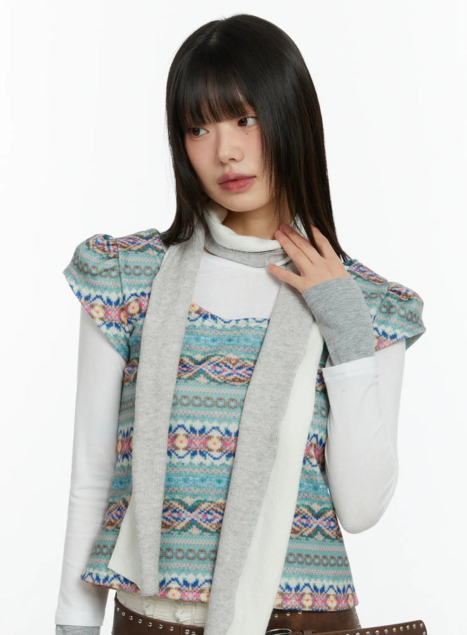 two-tone-knit-scarf-cf510