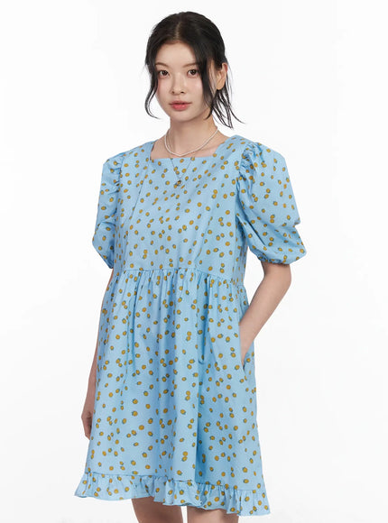 puff-sleeve-mini-dress-iy511