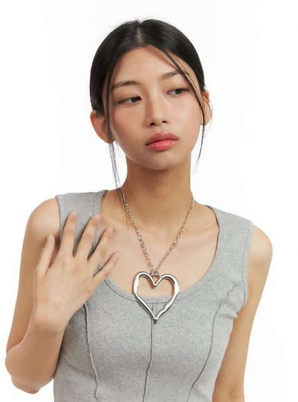 metal-heart-pendant-chain-necklace-ca424