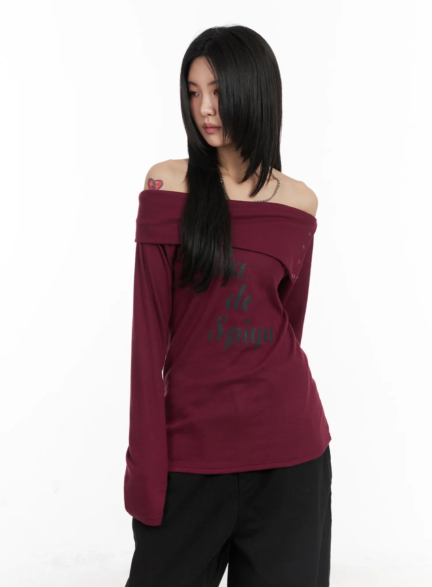 off-shoulder-graphic-button-long-sleeve-top-cd508