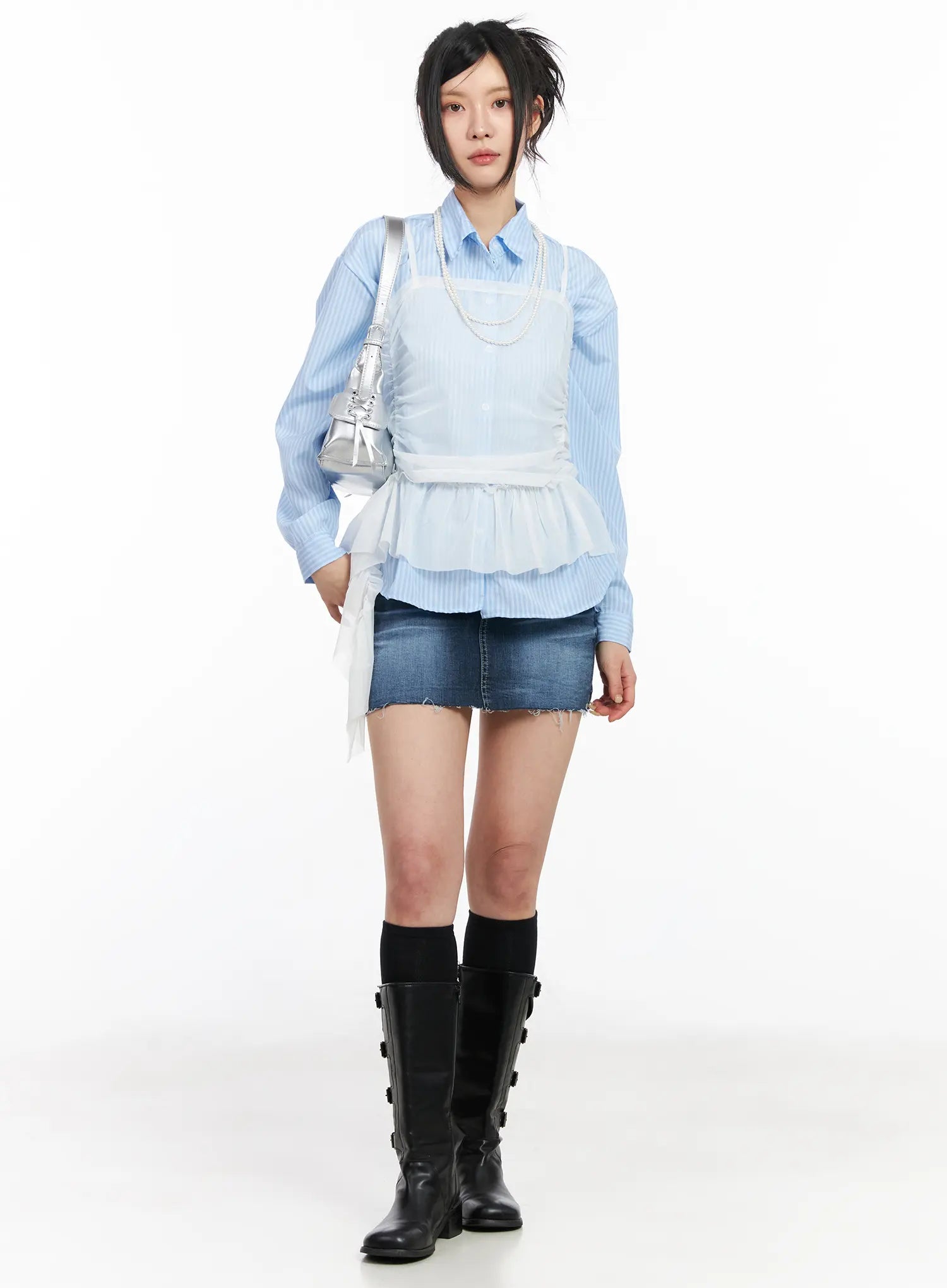 classic-frayed-hem-denim-mini-skirt-cm516