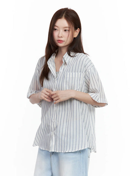 casual-striped-short-sleeve-button-up-shirt