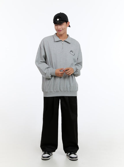 mens-cozy-half-zip-sweatshirt-gray-is412