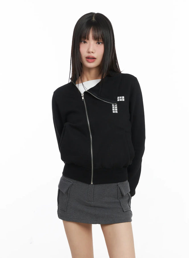 cross-stud-zip-up-jacket-cj501
