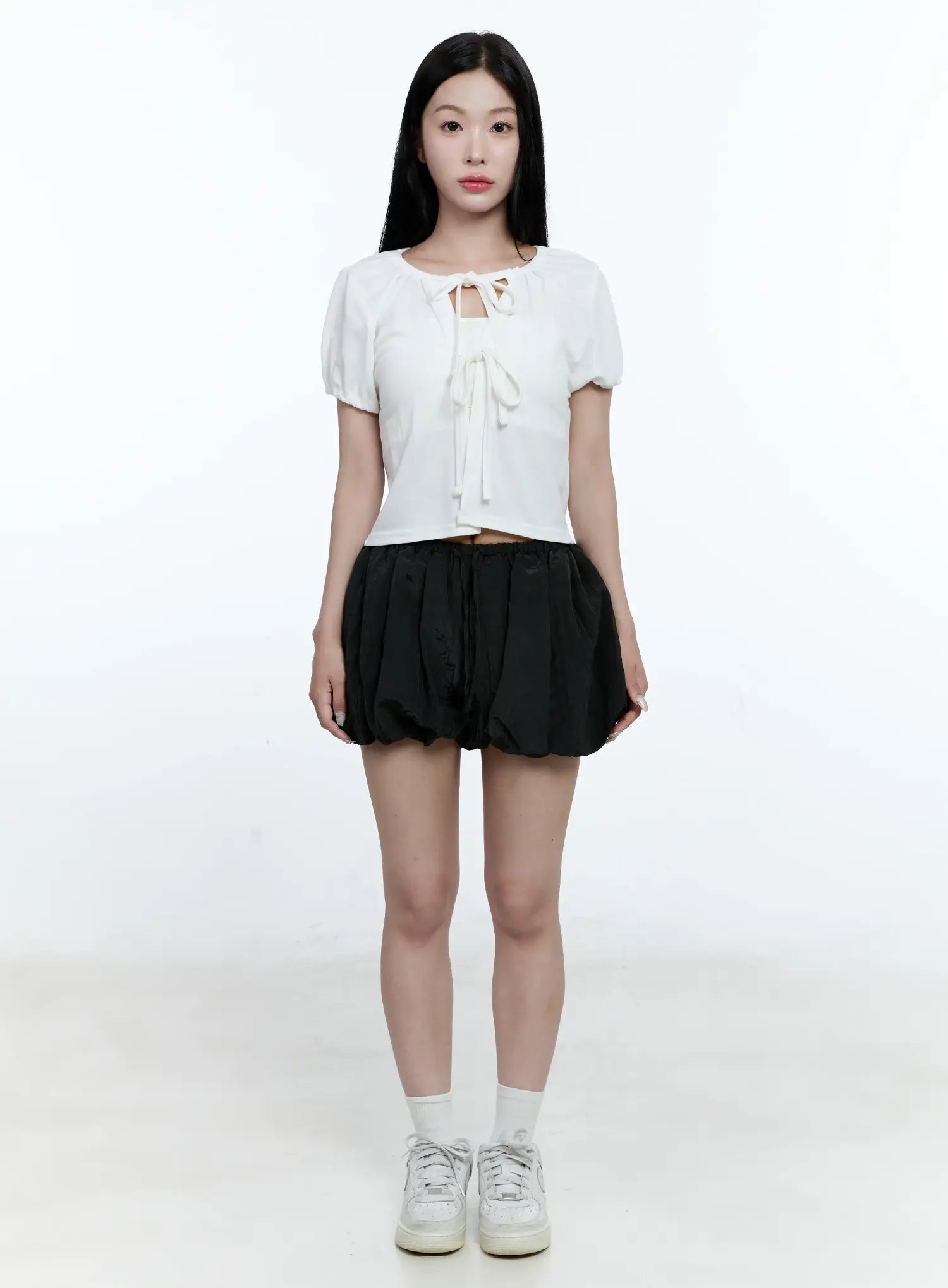 ribbon-puff-sleeve-cardigan-cg511