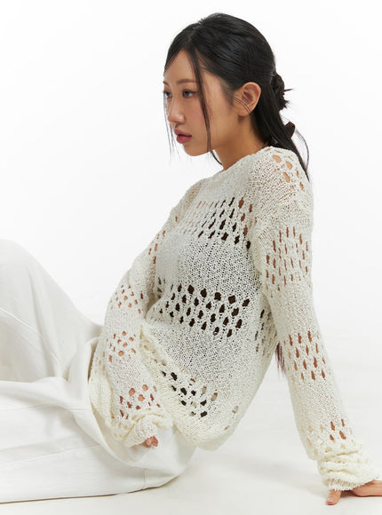 round-neck-hollow-out-knit-sweater-cm408