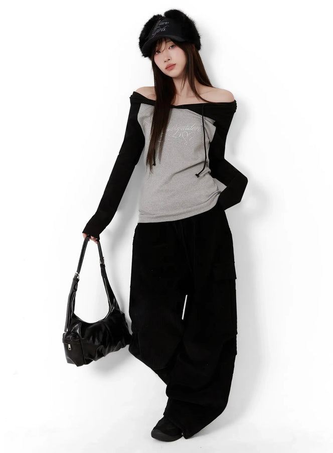 off-shoulder-hooded-lettering-top-ij521