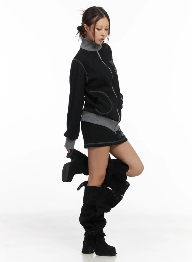 loose-fit-two-tone-waffle-zip-up-cj512