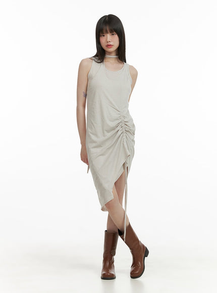 shirred-string-sleeveless-mini-dress-cy428