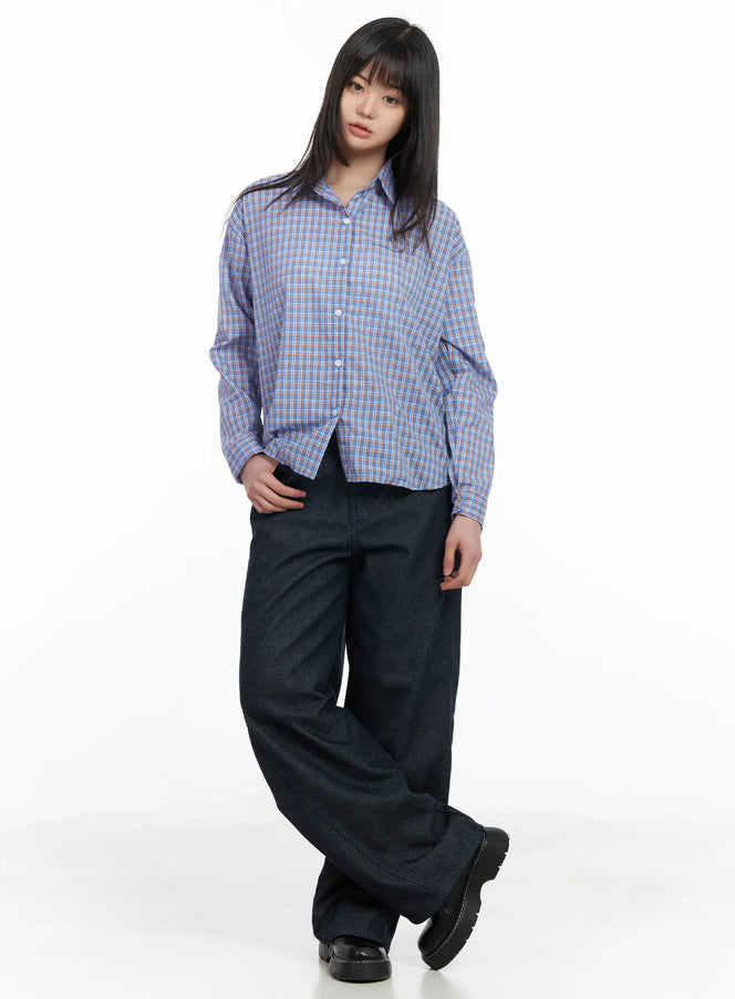 casual-plaid-button-up-blouse-cm513