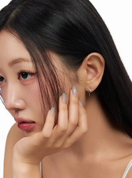 Snowflake Hoop Earrings IM531
