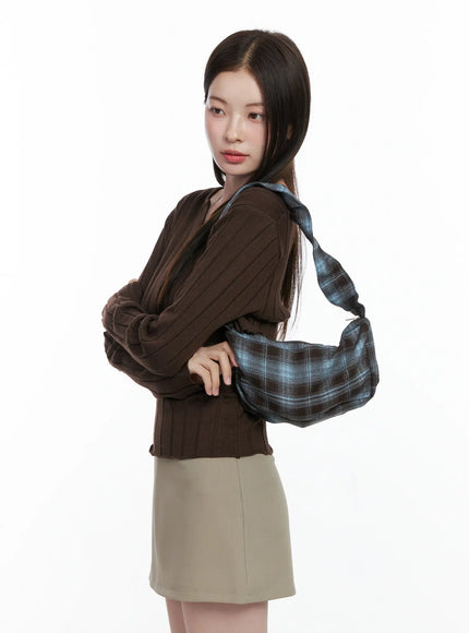 plaid-mini-shoulder-bag-co506
