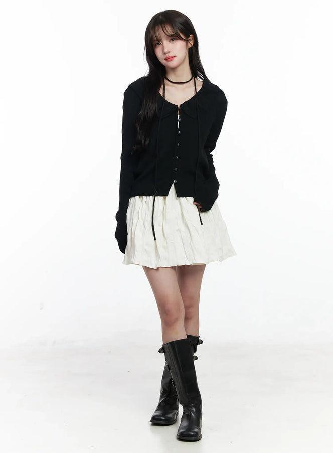 frilled-v-neck-cardigan-ij529