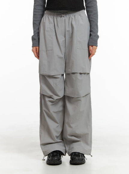 banding-waist-nylon-wide-trousers-om426