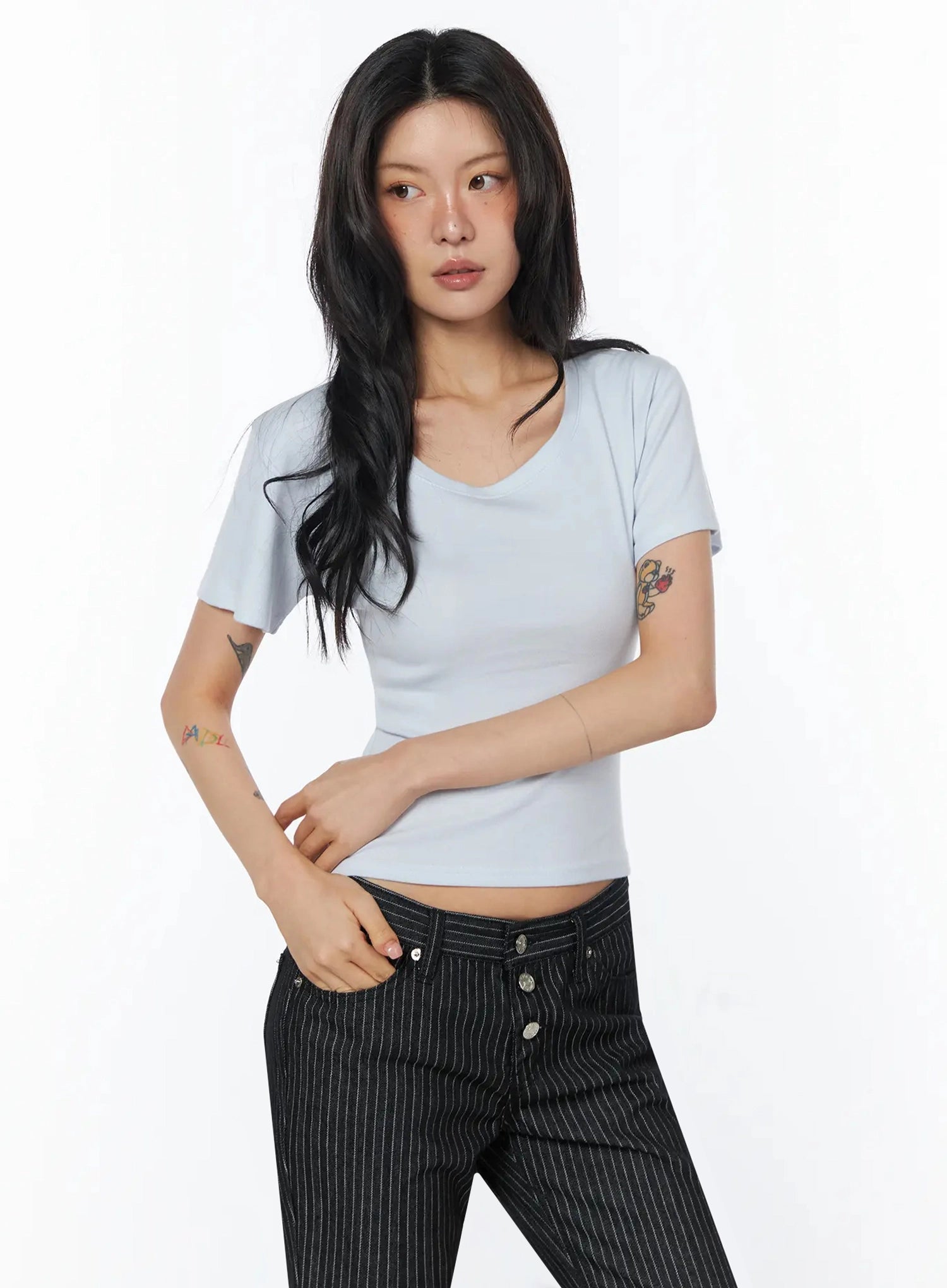 casual-round-neck-short-sleeve-top-iu508