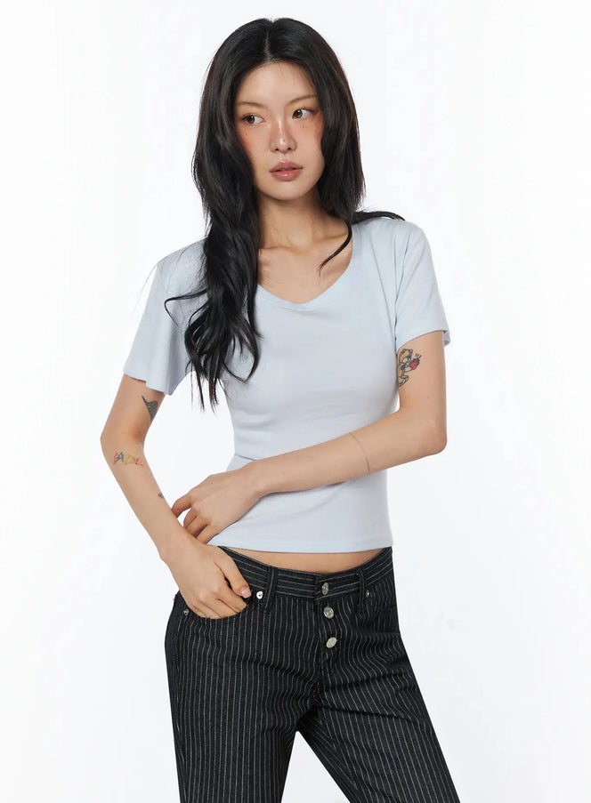 casual-round-neck-short-sleeve-top-iu508