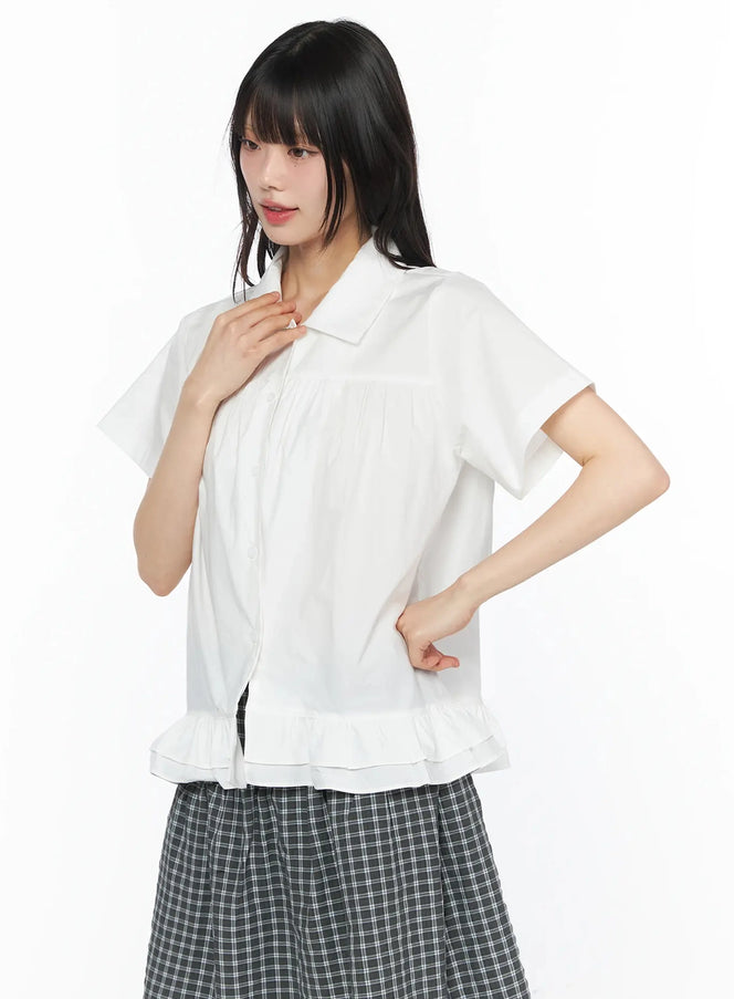 frill-flare-collar-blouse-iy525