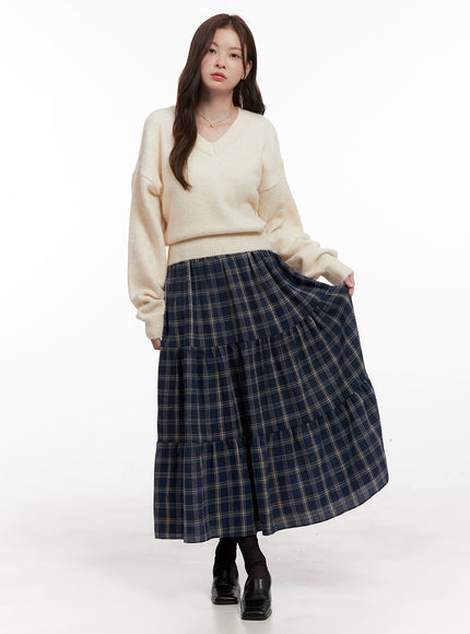 checkered-ruffle-maxi-skirt-od403